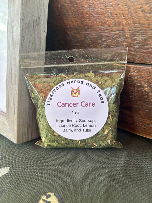 Tigertoes Cancer Care Tea, available for purchase online.